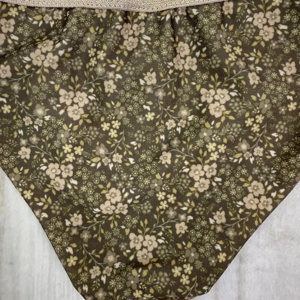 Jamie Kay Sophia Bikini Pansy Floral Dark Kids Size 2Y‎ Recycled Polyester